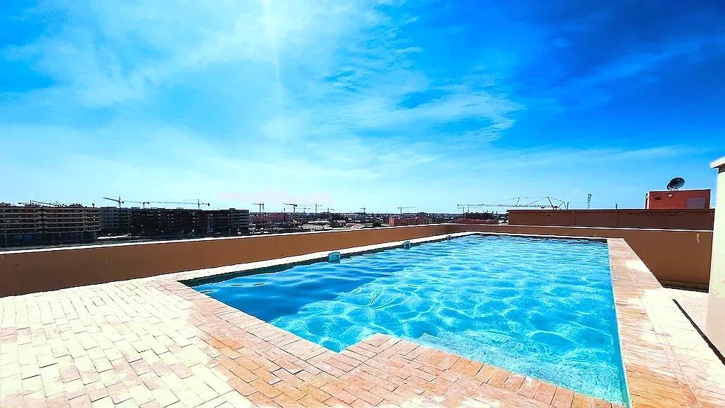 Location appartement moyen standing à Guéliz – rooftop pool marrakech62