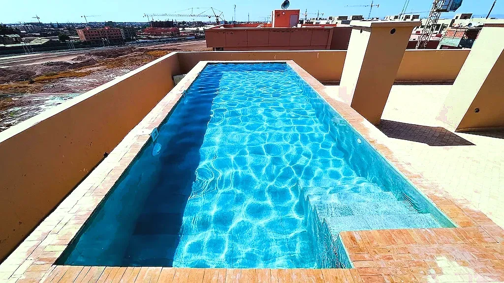 Location appartement moyen standing à Guéliz – rooftop pool marrakech60