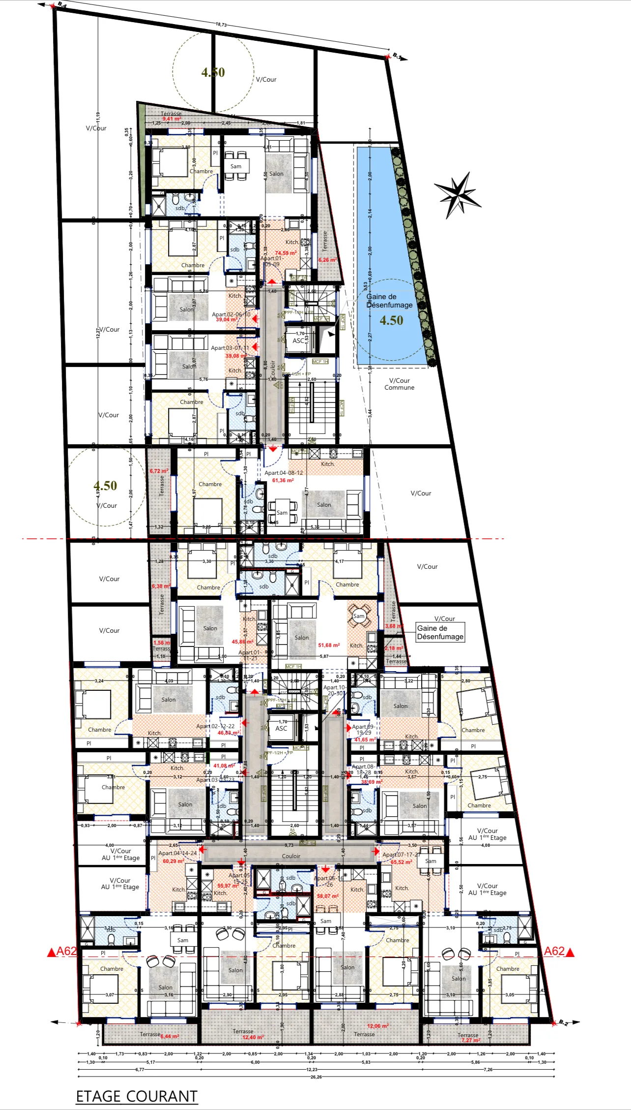 Projet de studios neufs avec piscine et Gym l'Hivernage - Photo 23