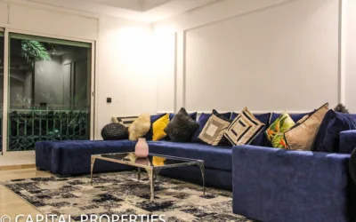 location longue durée appartement meublé F2 guéliz - Photo 37