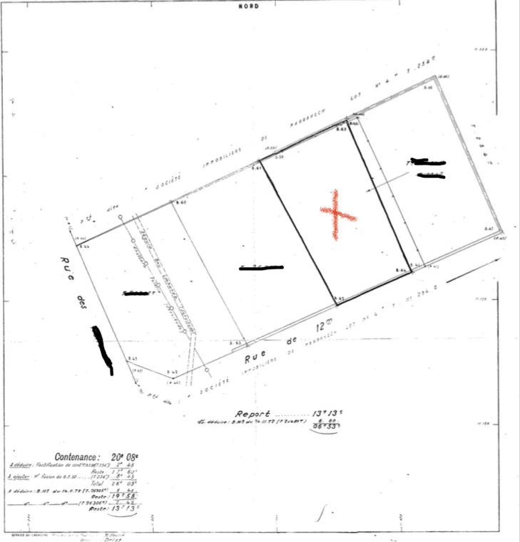 Lot de terrain zone immeuble R+5 à vendre centre guéliz Marrakech - Photo 3