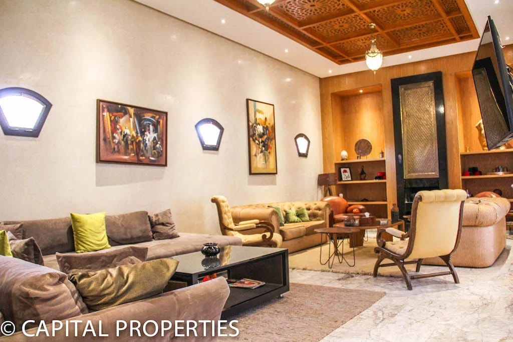 Belle villa location longue duree Bab Ighli Marrakech - Photo 3