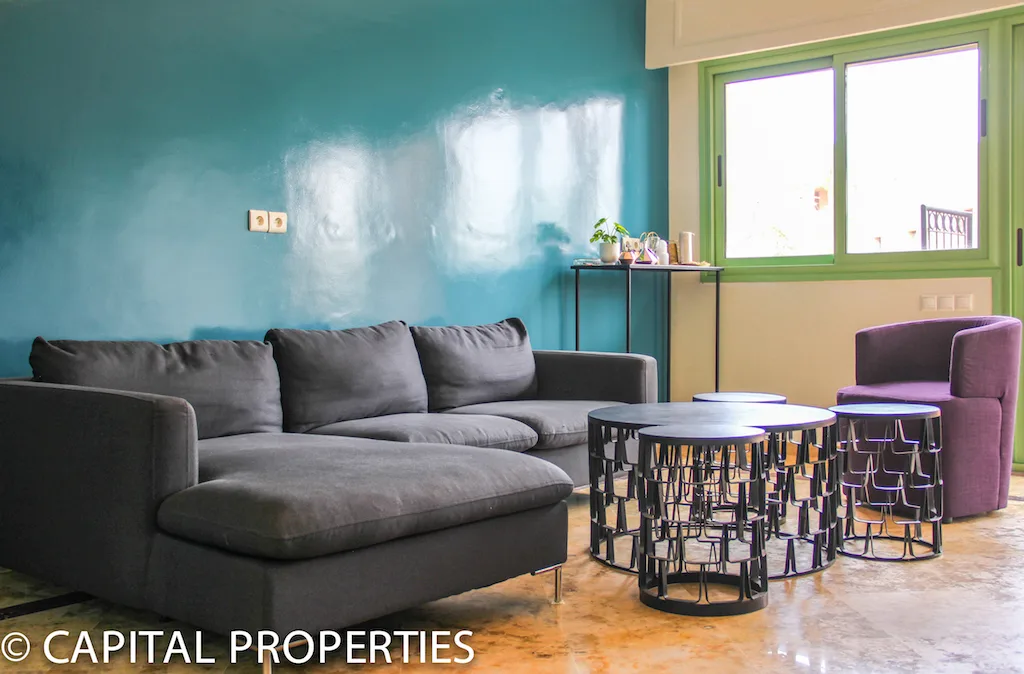 Location longue durée appartement avec terrasse a Majorelle Marrakech - Photo 3