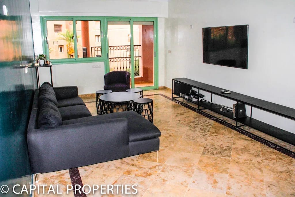 Location longue durée appartement avec terrasse a Majorelle Marrakech - Photo 8